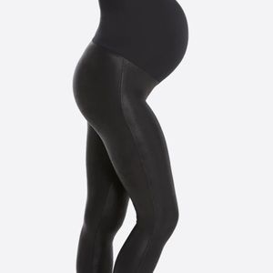 Spanx Mama Faux Leather Leggings
